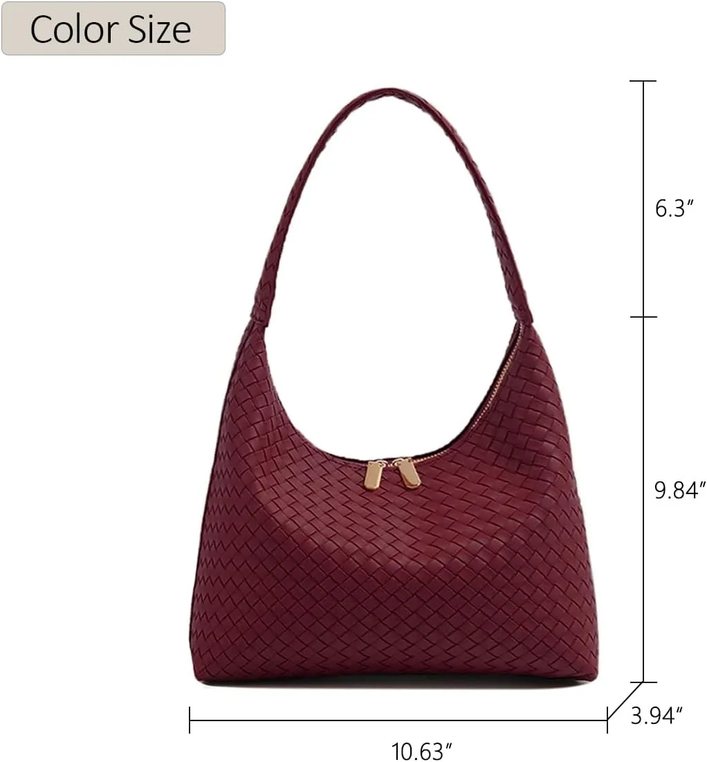 Shoulder Bags for Women Small Leather Hobo Handbag Trendy Underarm Purse Fall Slouchy Tote Bag 2025