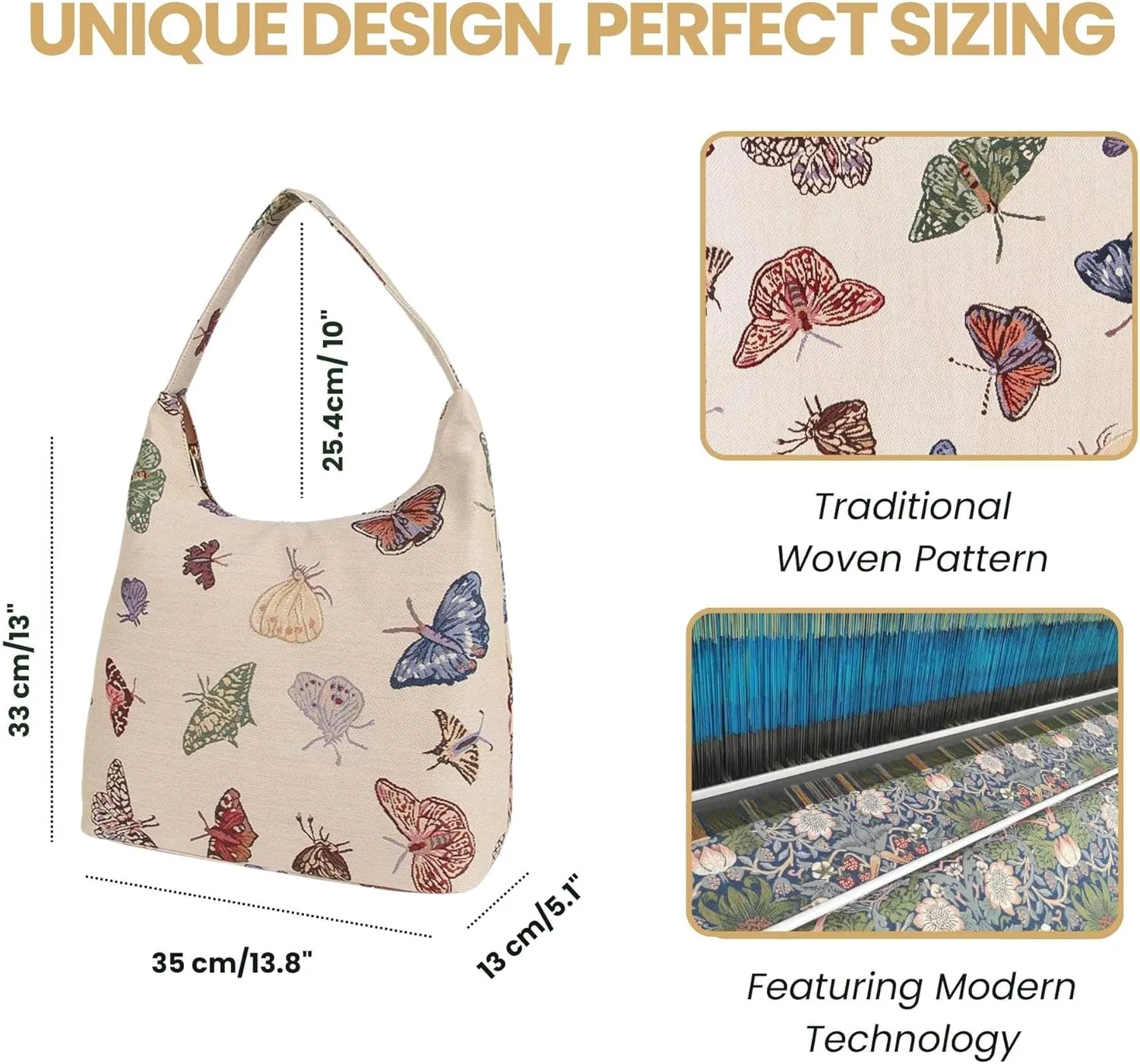 Signare Tapestry Hobo Shoulder bag Slouch Purse For Women