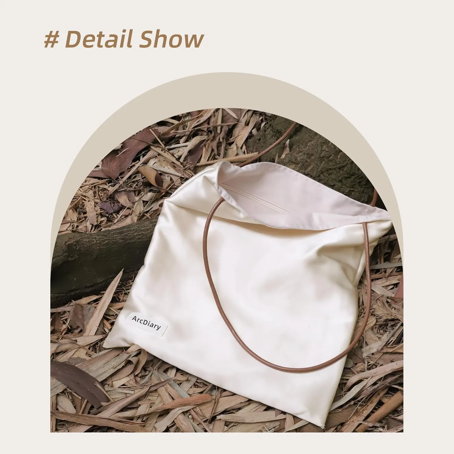 Silk Hobo Bags for Women,Casual Tote Bag,Large Capacity Shoulder Handbags with Inner Pockets