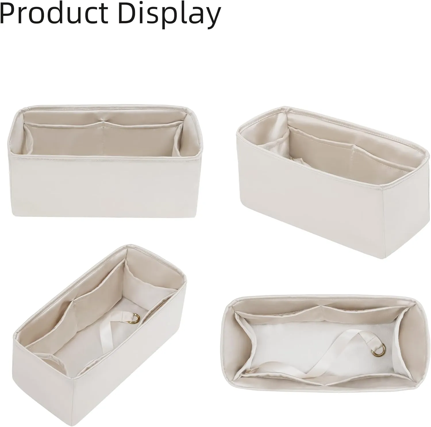 Silk Purse Organizer for Garden Party 26/30/36/49,Insert Bag in Bag,Luxury Handbag Tote Lining Bag Shapers（Canvas,GP49）