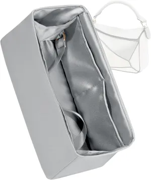 Silk Purse Organizer for Puzzle Mini/Small/Medium/Large,Insert Bag in Bag,Luxury Handbag Tote Lining Bag Shapers(Gris Meyer,Medium)
