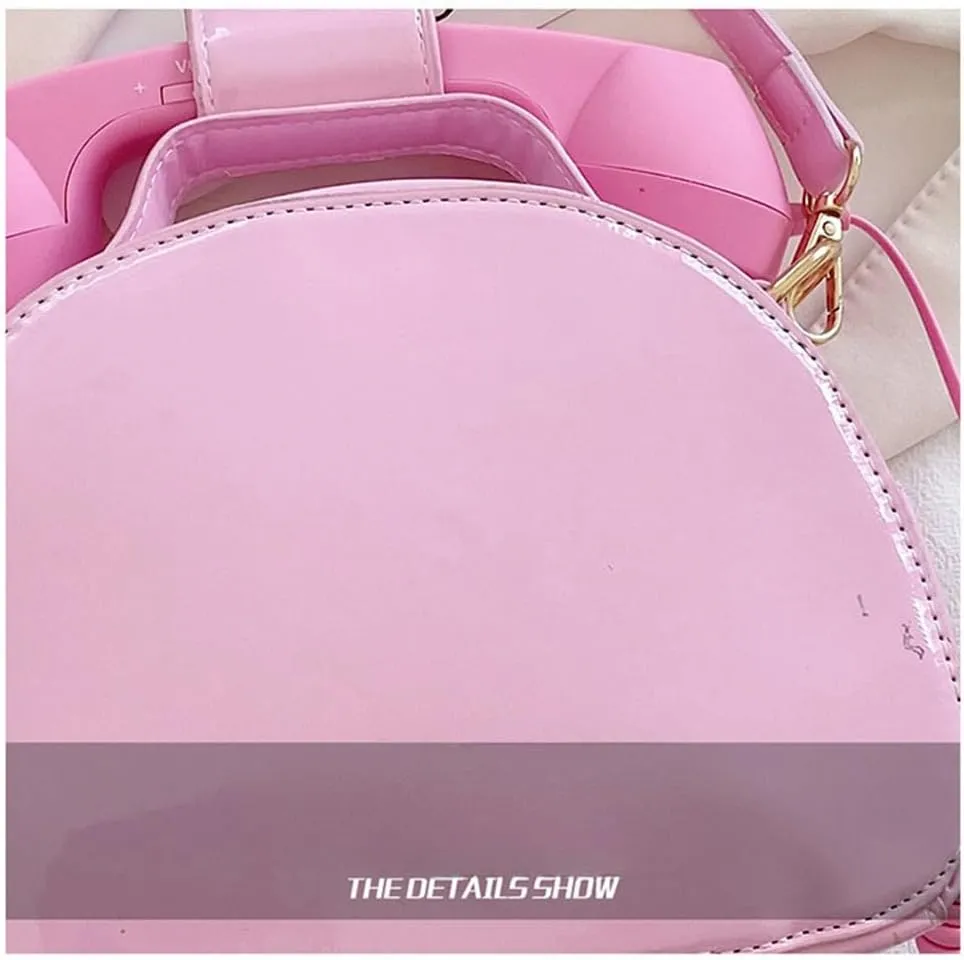 Sister Amy® Vintage-Inspired Crossbody Shoulder Bag – Retro Dial Telephone Design with Movable Microphone