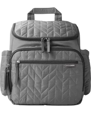 Skip Hop Diaper Bag Backpack: Forma, Multi-Function Baby Travel Bag with Changing Pad & Stroller Attachment, Grey