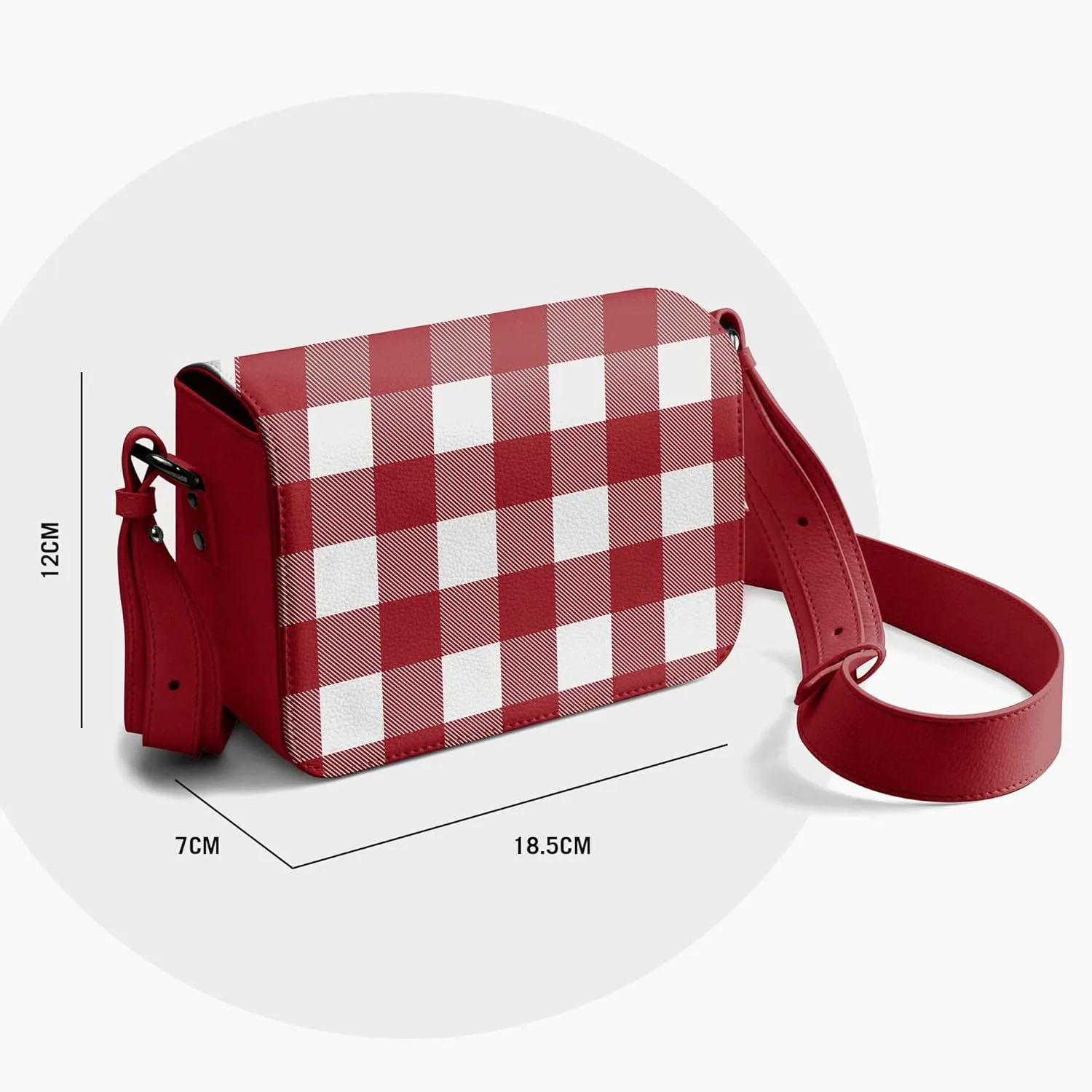 Slim Box Crossbody Purse for Women, Girls | Vegan Leather | Ladies Wallet | Shoulder Handbag | Magnetic Closure