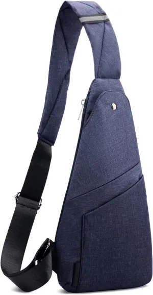 Sling Bag Anti-Thief Crossbody Personal Pocket Bag Lightweight Chest Shoulder Backpack for Travel Hiking (Dark Grey)