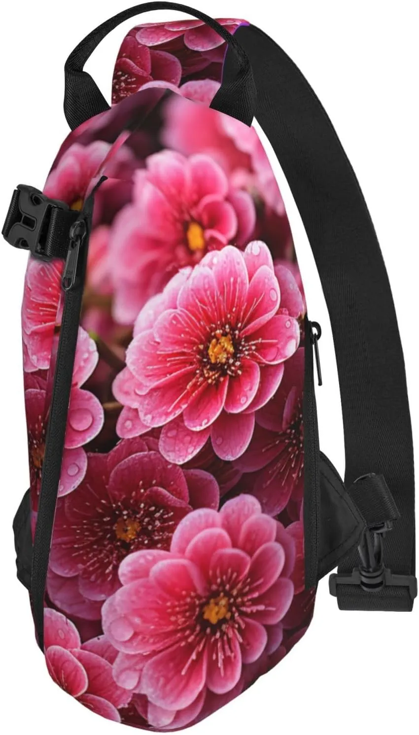 Sling Bag Crossbody Backpack for Men Women Blooming flowers Chest Bag Crossbody Bag for Travel Sport Running