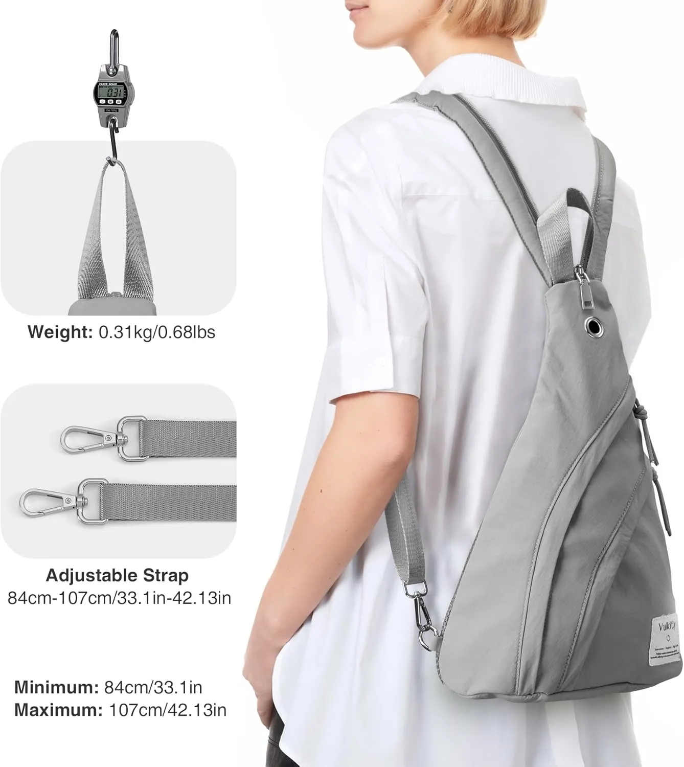 Sling Bag Crossbody Daypack for Men & Women Shoulder Bag for Hiking, Travelling, outdoors, Sports, Cycling, Casual