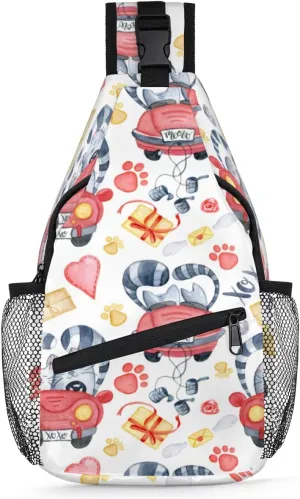Sling Bag for Women Men Chest Shoulder Backpack Multipurpose Crossbody Bag Lightweight Travel Hiking Daypack
