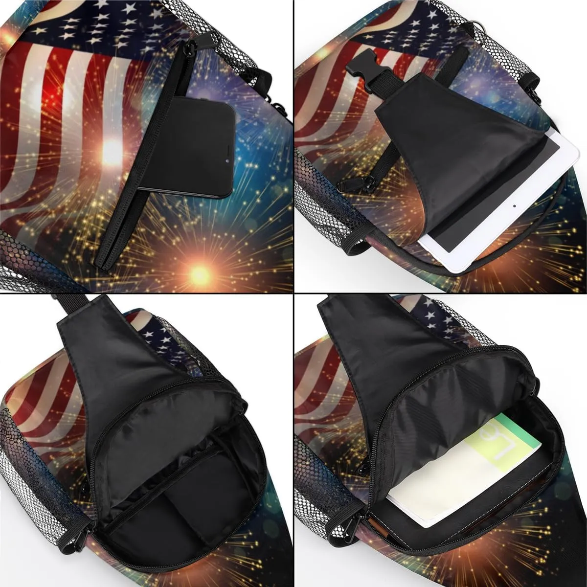 Sling Bag for Women Men Chest Shoulder Backpack Multipurpose Crossbody Bag Lightweight Travel Hiking Daypack
