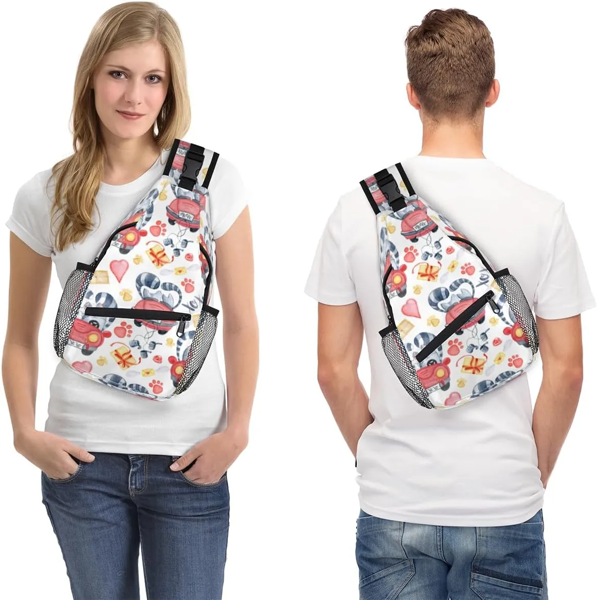 Sling Bag for Women Men Chest Shoulder Backpack Multipurpose Crossbody Bag Lightweight Travel Hiking Daypack