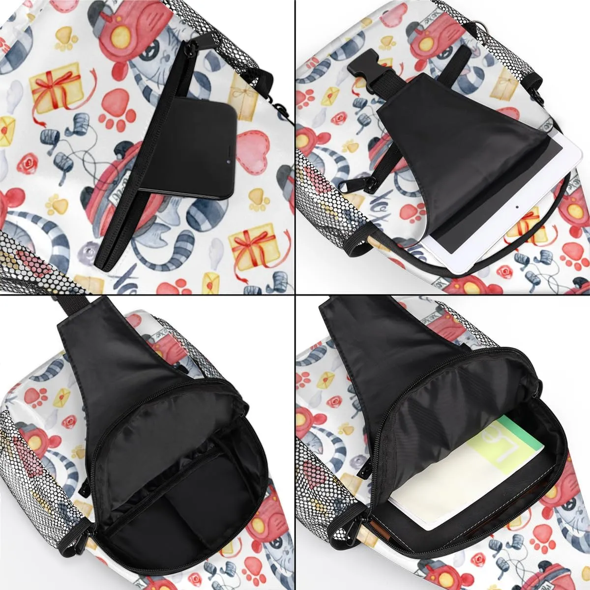 Sling Bag for Women Men Chest Shoulder Backpack Multipurpose Crossbody Bag Lightweight Travel Hiking Daypack
