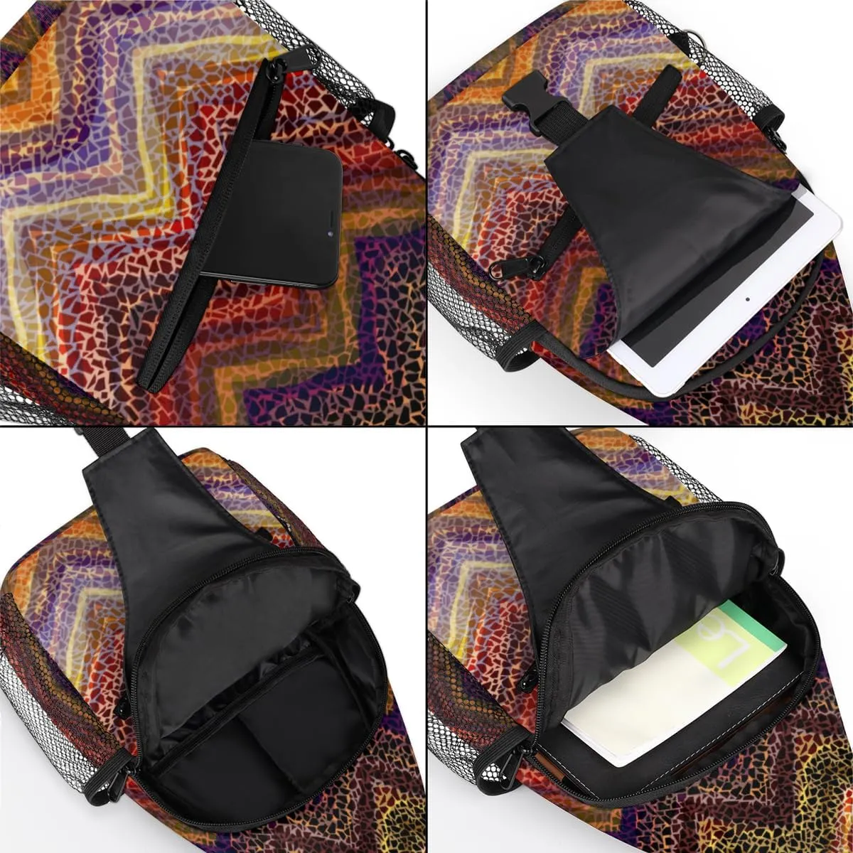 Sling Bag for Women Men Chest Shoulder Backpack Multipurpose Crossbody Bag Lightweight Travel Hiking Daypack