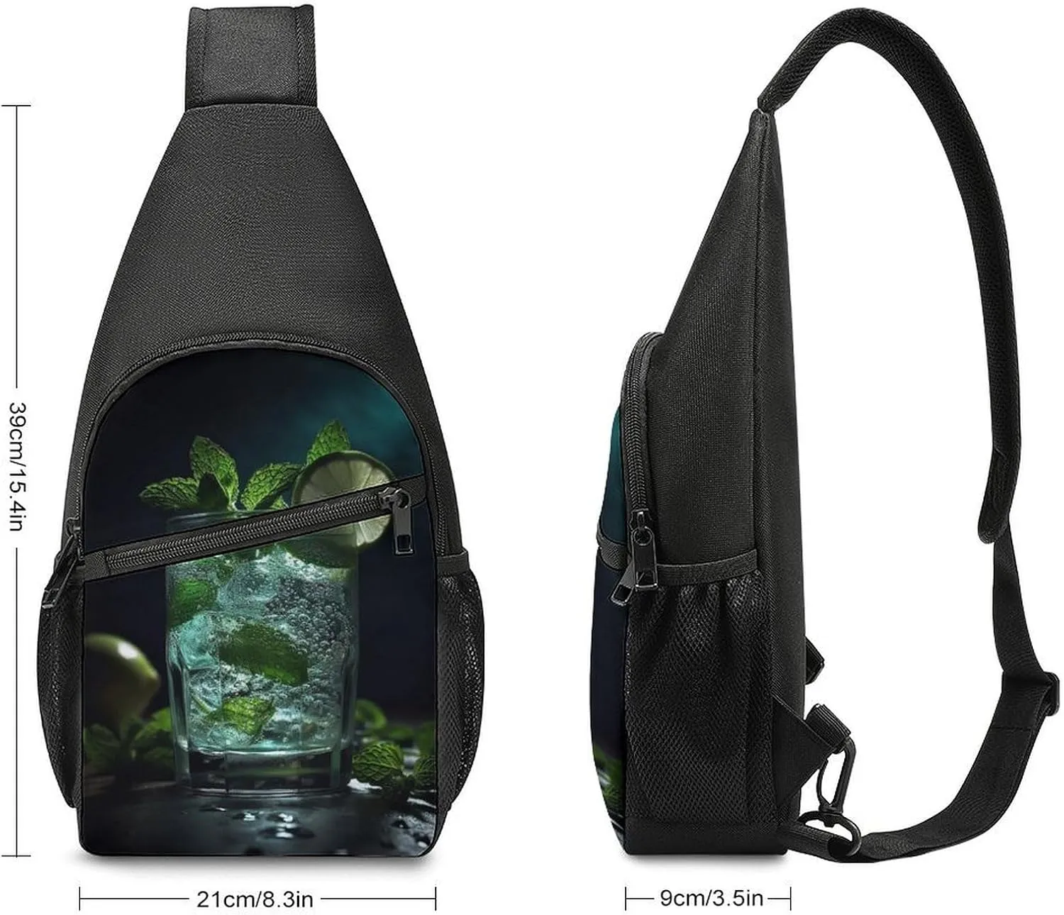 Sling Bag for Women Men Crossbody Bag Chest Bag Lustrous Stone Sling Backpack Fanny Packs Travel Hiking Daypack
