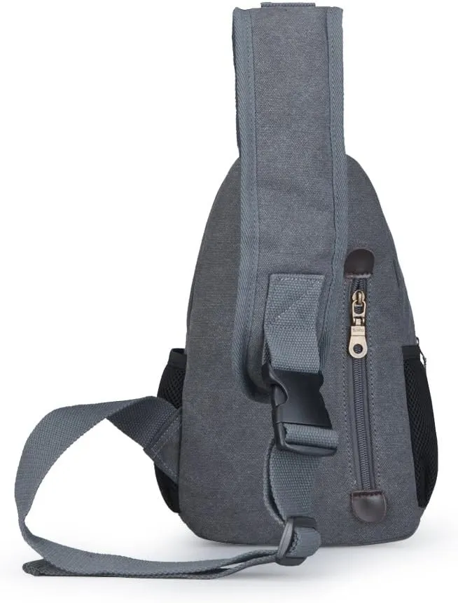 Sling Bag Pack Canvas Shoulder Sling Backpack Small Crossbody Chest Bag for ipad mini