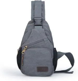 Sling Bag Pack Canvas Shoulder Sling Backpack Small Crossbody Chest Bag for ipad mini