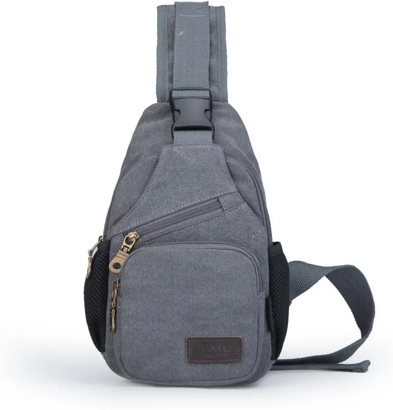 Sling Bag Pack Canvas Shoulder Sling Backpack Small Crossbody Chest Bag for ipad mini