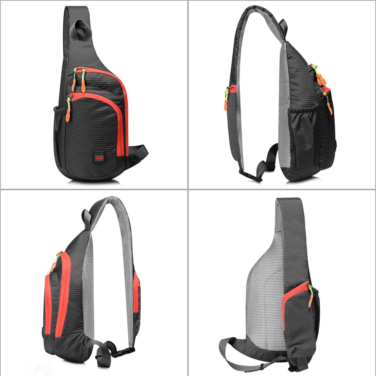 Sling Bag Waterproof Sling Backpack Lightweight Crossbody Chest Bag Daypack Hiking Travel for Women Men