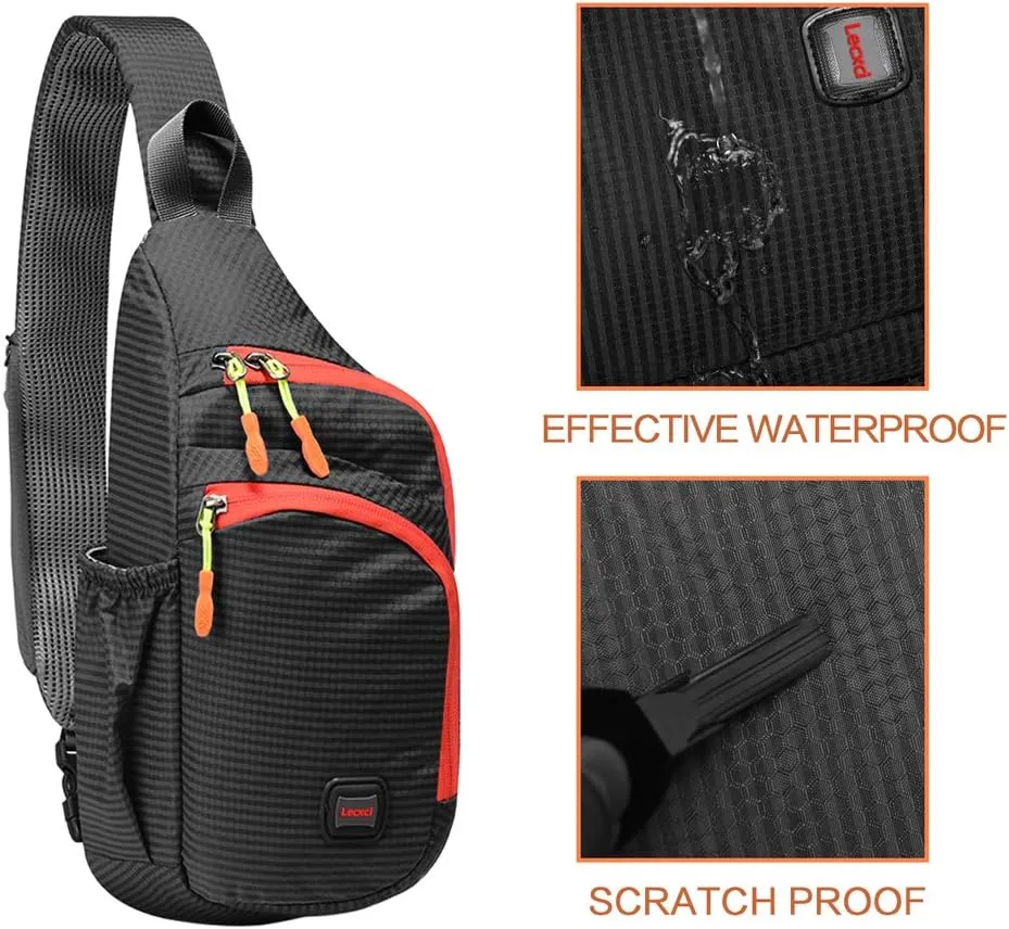 Sling Bag Waterproof Sling Backpack Lightweight Crossbody Chest Bag Daypack Hiking Travel for Women Men