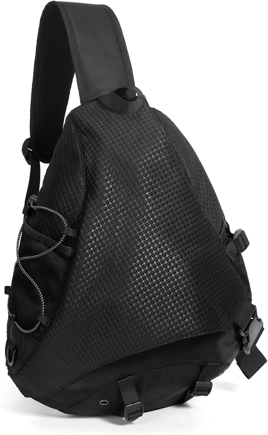 Sling Crossbody Backpack Shoulder Bag for Men Women One Strap Sling Bag Backpack for Hiking Walking Biking Travel Cycling (black, 18L)