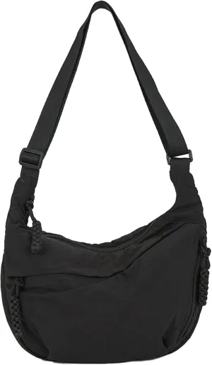 Slouchy Dumpling Bag，Nylon Crossbody Bags ，Crescent Bag for Women Men，Crossbody Bag ，Hobo Bag for Women Men