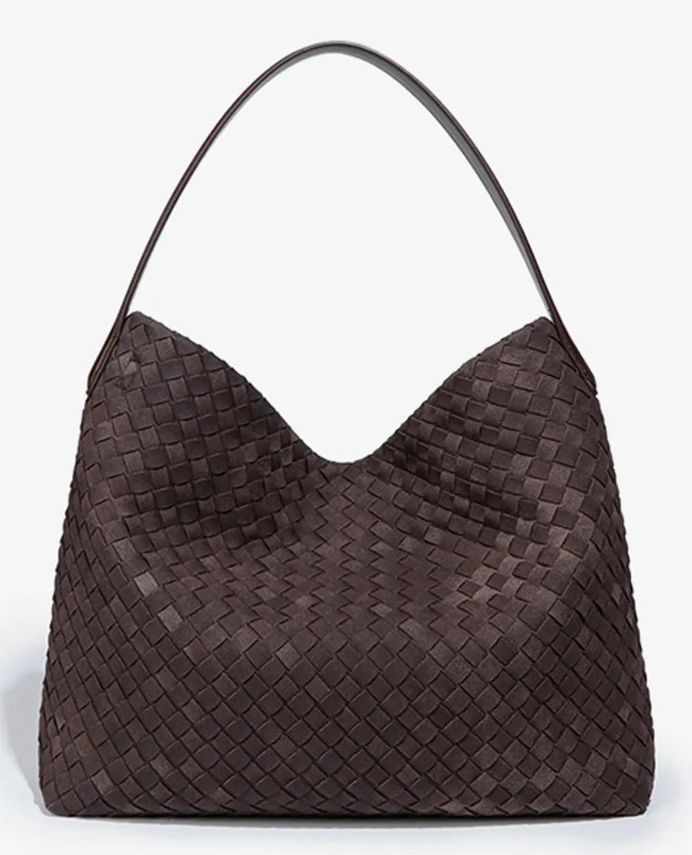 Slouchy Suede Woven Hobo Bags Women Trendy Suede Purse Crossbody Crescent Shoulder Satchel Bag Top Handle Tote Handbag