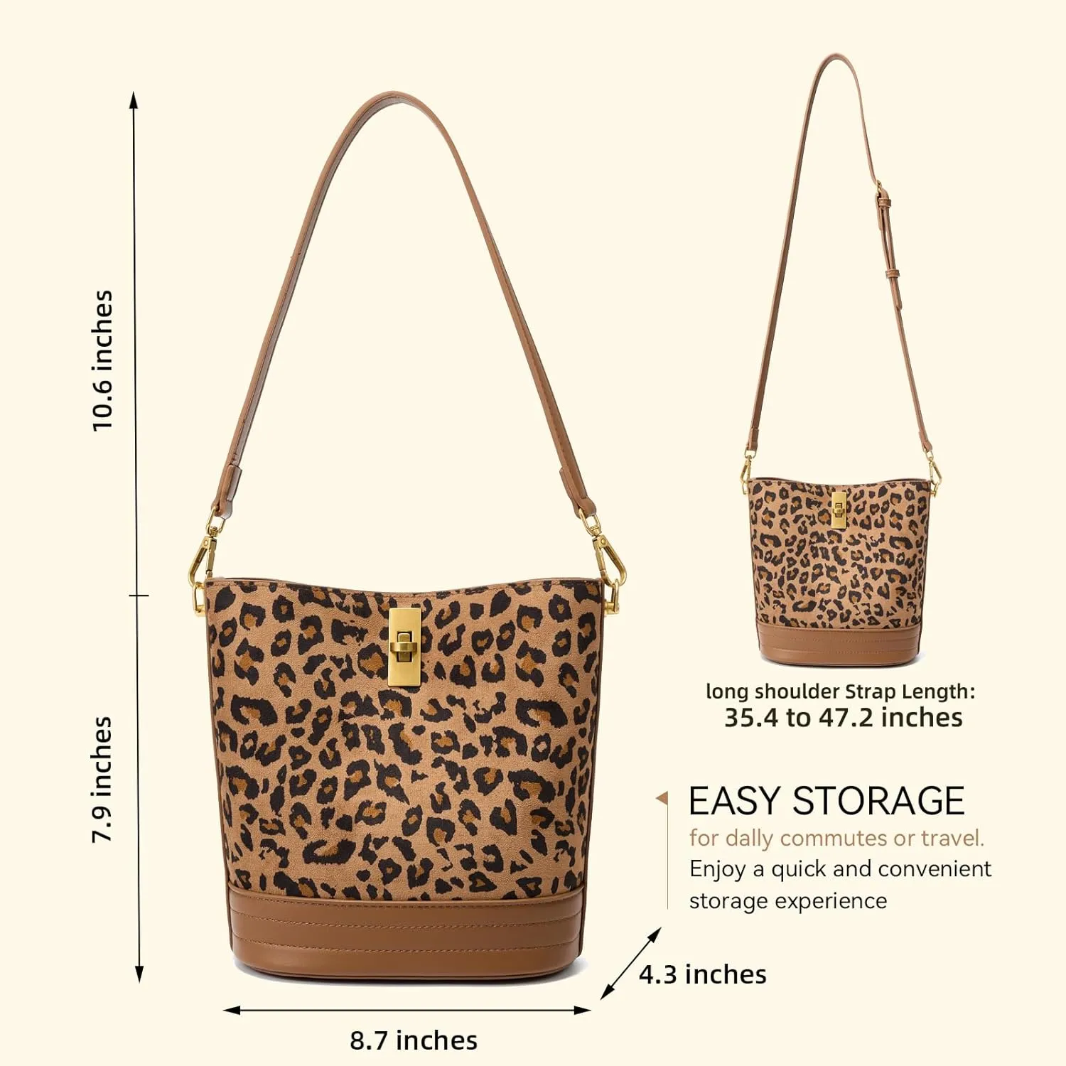 Small Bucket Bag Bucket Purse for Women Shoulder Purse Crossbody Handbag Mini Faux Suede Hobo Bag