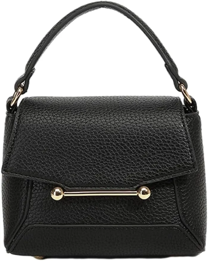 Small Crossbody Bags for Women Trendy Leather Top-handle Handbags Satchels Designer Mini Shoulder Purse with Flap 2025