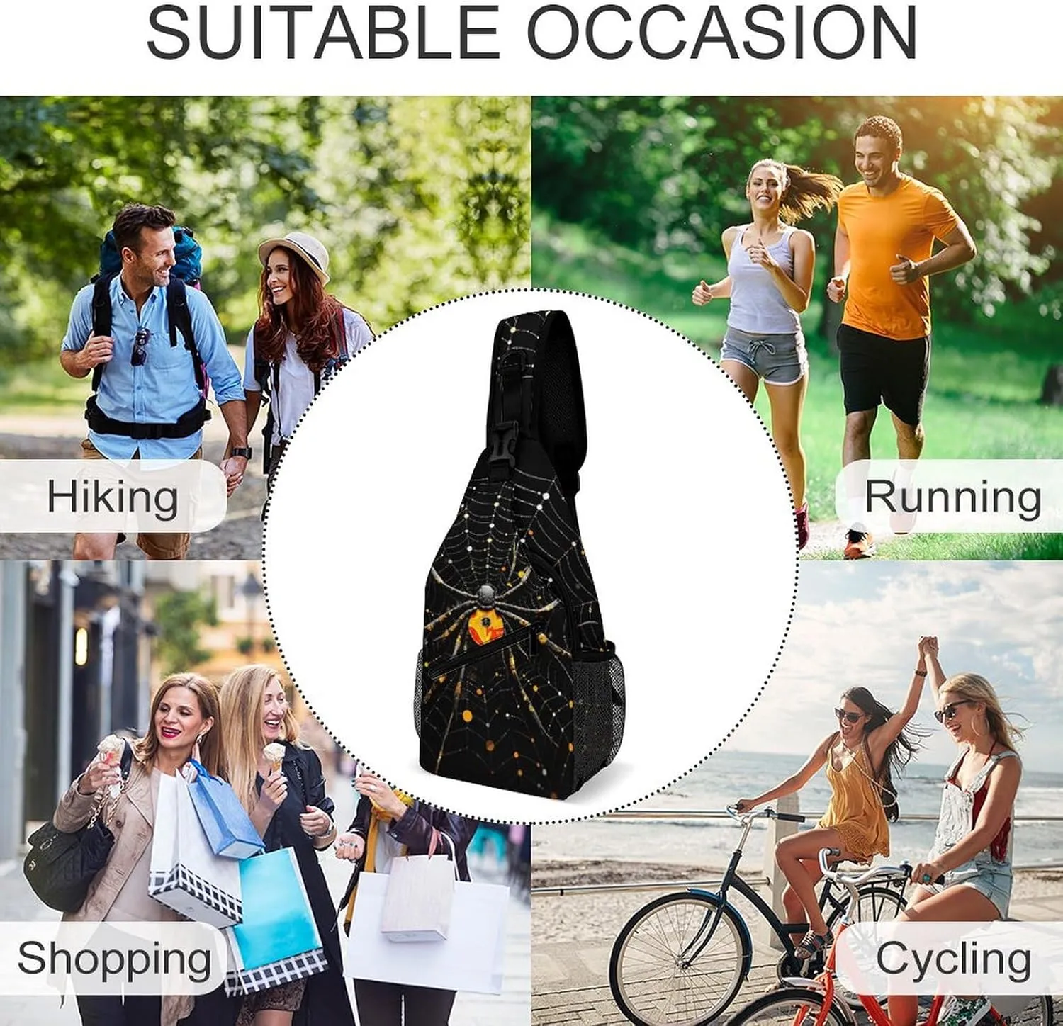 Small Crossbody Sling Backpack Flag of Venezuela Chest Bags for Traveling Chest Fashion Shoulder Bag