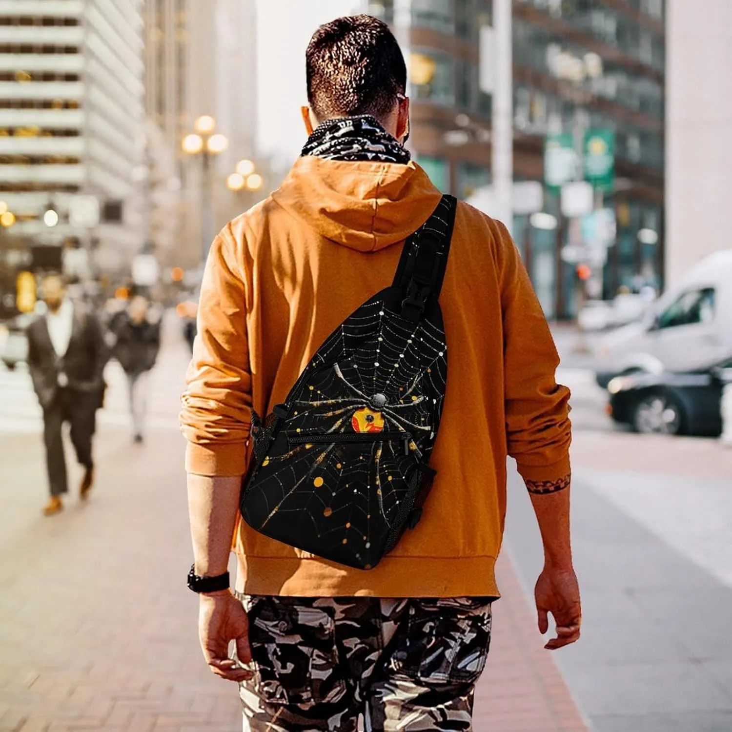 Small Crossbody Sling Backpack Flag of Venezuela Chest Bags for Traveling Chest Fashion Shoulder Bag