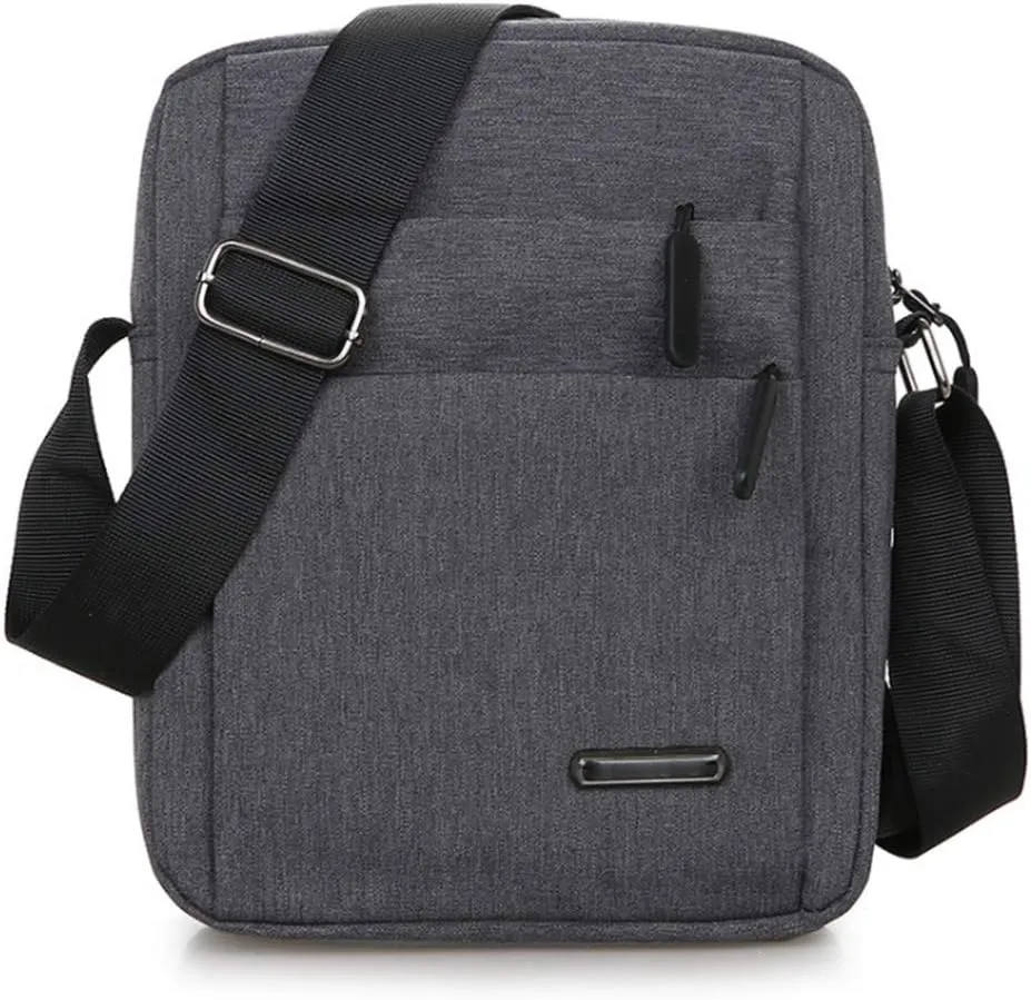 Small Messenger Bag Mens Crossbody Purse Sling Shoulder Pouch Casual Side Bag for Travel Bussiness Work