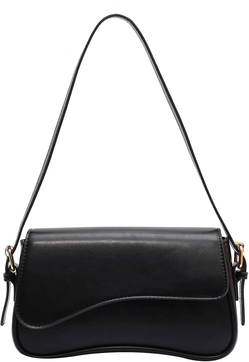 Small Shoulder Bag for Women Clutch Hobo Purse with Zipper Crossbody Purse Retro Vegan Leather Tote Handbag