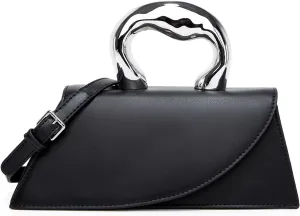 Small Silver Crossbody Satchel Y2K Evening Handbag for Women - Hobo Shoulder Tote Bag 2025