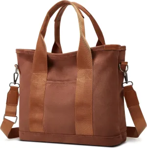 Small Tote Bag with Zipper Tote Bag for Women Canvas Crossbody Bag Shoulder Bag Satchel Hobo Bag Messenger Bag 2025