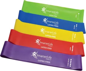 SmarterLife Resistance Bands for Working Out, Non-Latex Exercise Bands for Women, Men, 5 Extra Wide Workout Bands for Weight Loss, Home Gym, Booty Bands, Physical Therapy Bands, Workout Guide