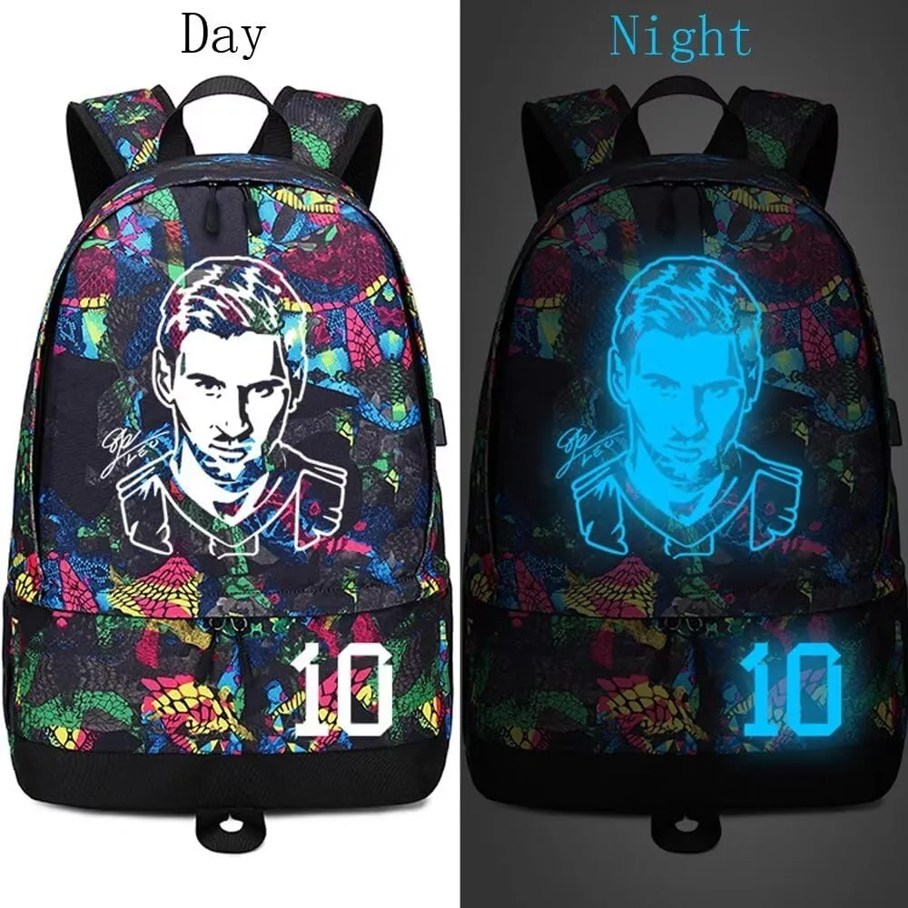 Soccer Player 10 Luminous Ball Storage Backpack Sports Equipment Depositary Multifunctional Bag For Men Women