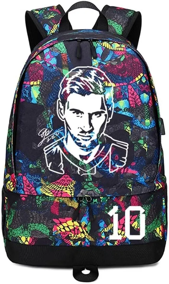 Soccer Player 10 Luminous Ball Storage Backpack Sports Equipment Depositary Multifunctional Bag For Men Women