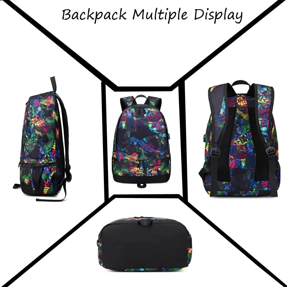 Soccer Player 10 Luminous Ball Storage Backpack Sports Equipment Depositary Multifunctional Bag For Men Women