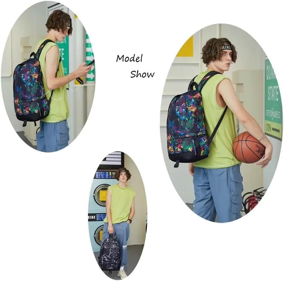 Soccer Player 10 Luminous Ball Storage Backpack Sports Equipment Depositary Multifunctional Bag For Men Women