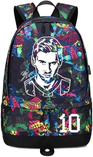 Soccer Player 10 Luminous Ball Storage Backpack Sports Equipment Depositary Multifunctional Bag For Men Women
