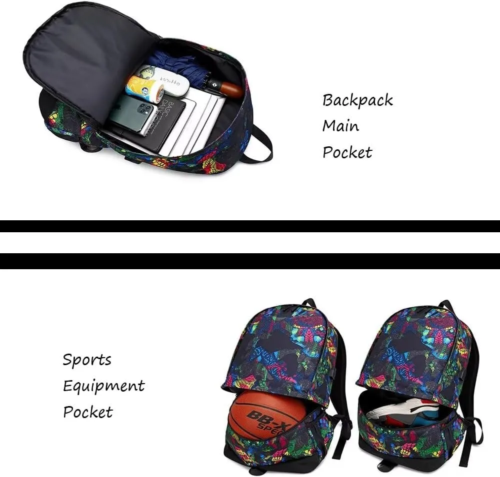 Soccer Player 10 Luminous Ball Storage Backpack Sports Equipment Depositary Multifunctional Bag For Men Women