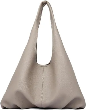 Soft Leather Women's Shoulder Bag, Stylish Minimalist Hobo Purse for Casual and Daily Use