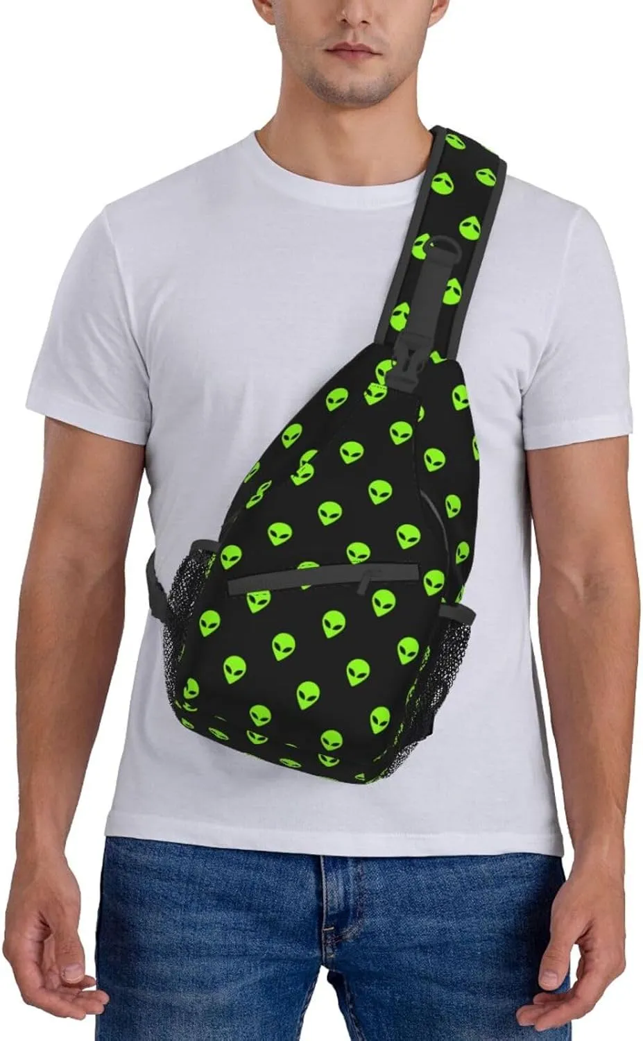 Space Planet Sling Bag,Multipurpose Crossbody Backpack Shoulder Chest Bag for Women Men Travel Hiking Daypack