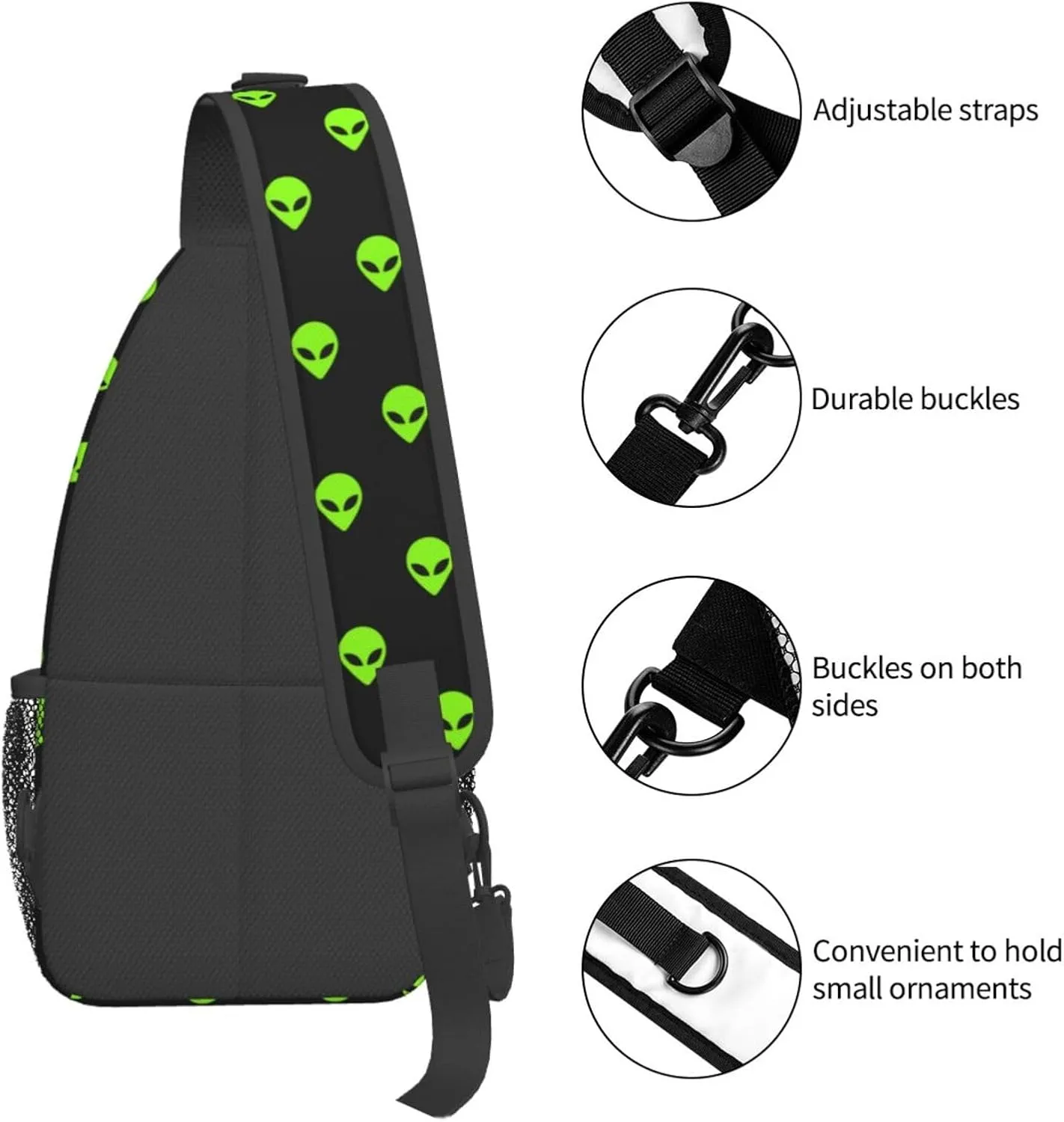 Space Planet Sling Bag,Multipurpose Crossbody Backpack Shoulder Chest Bag for Women Men Travel Hiking Daypack
