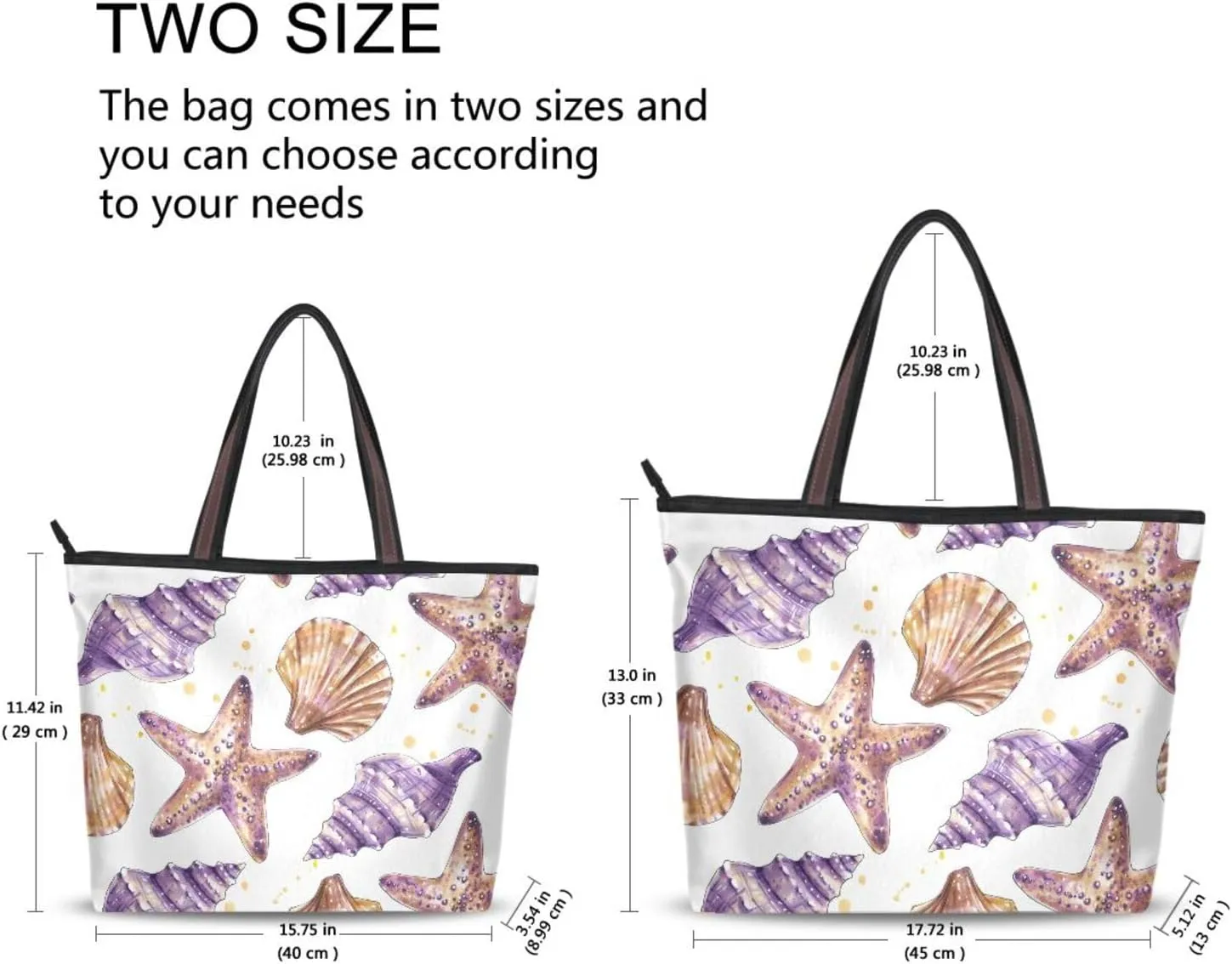 Spacious Ladies Work Bag Organizer Zippered Tote Water-Resistant Shoulder Handbag for Office & Travel