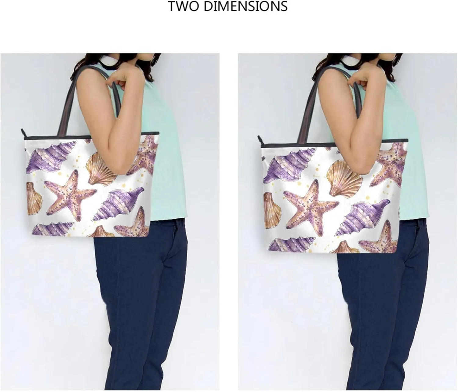 Spacious Ladies Work Bag Organizer Zippered Tote Water-Resistant Shoulder Handbag for Office & Travel