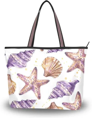 Spacious Ladies Work Bag Organizer Zippered Tote Water-Resistant Shoulder Handbag for Office & Travel