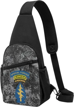 Special Forces Ranger Airborne Sling Bag Crossbody Backpack Shoulder Casual Daypack Bags for Men