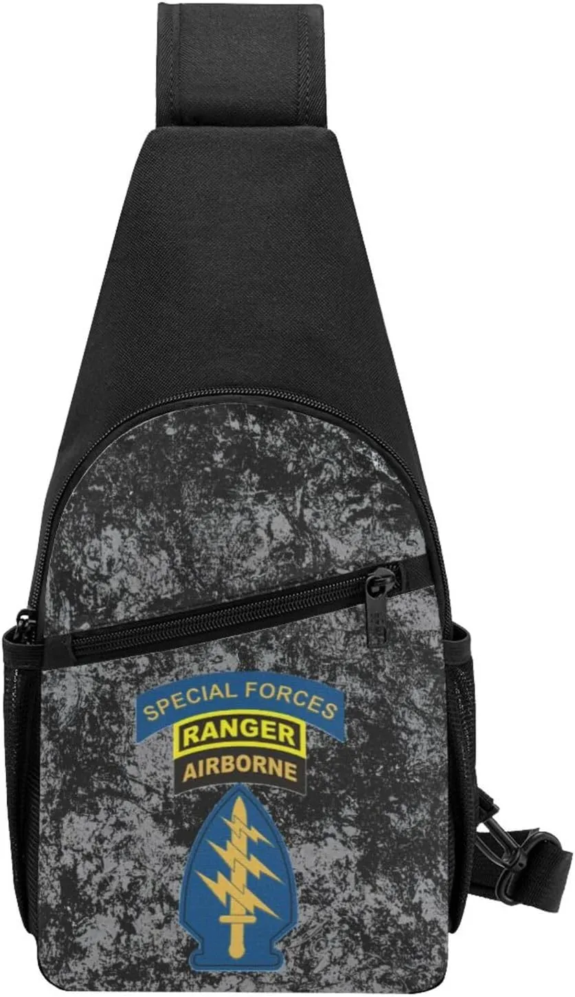 Special Forces Ranger Airborne Sling Bag Crossbody Backpack Shoulder Casual Daypack Bags for Men