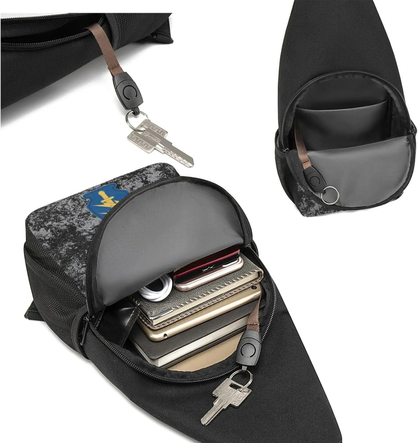 Special Forces Ranger Airborne Sling Bag Crossbody Backpack Shoulder Casual Daypack Bags for Men