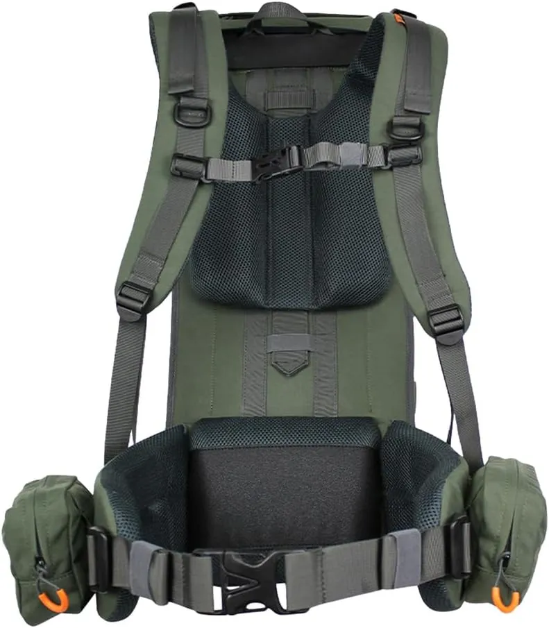 SPIKA Hunting Backpacks for Men,Internal Frame Hunting Pack with Rifle Holder,40L/80L   Extendable Capacity for Bow Rifle Gun